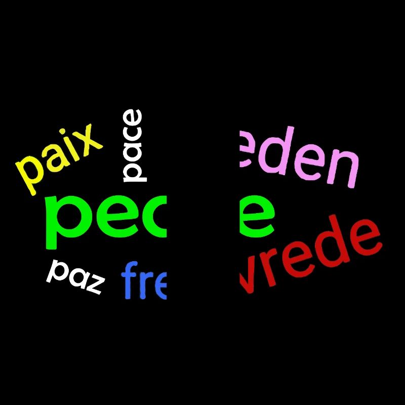 Nuage de mots de paix