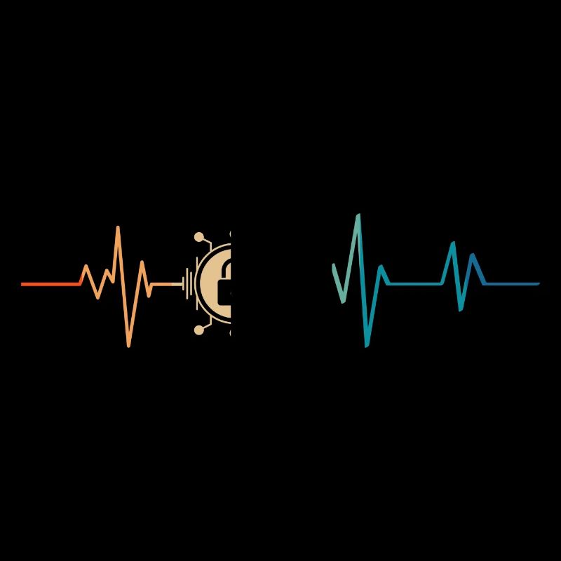 Retro Heartbeat Cyber Security