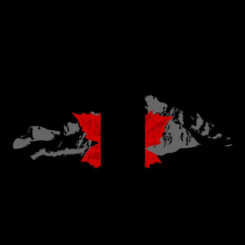 Canada - Maple Leaf & Mountain
