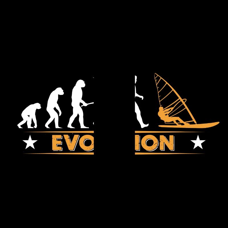 Windsurfen Evolution - orange/weiss