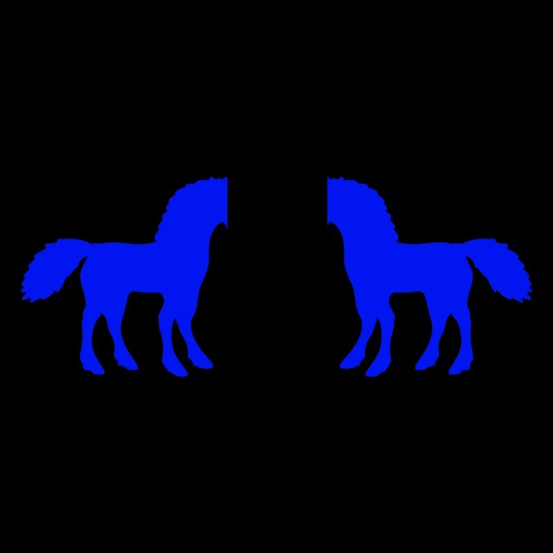 2 Einhörner Silhouette Kampf Duell Team Freunde