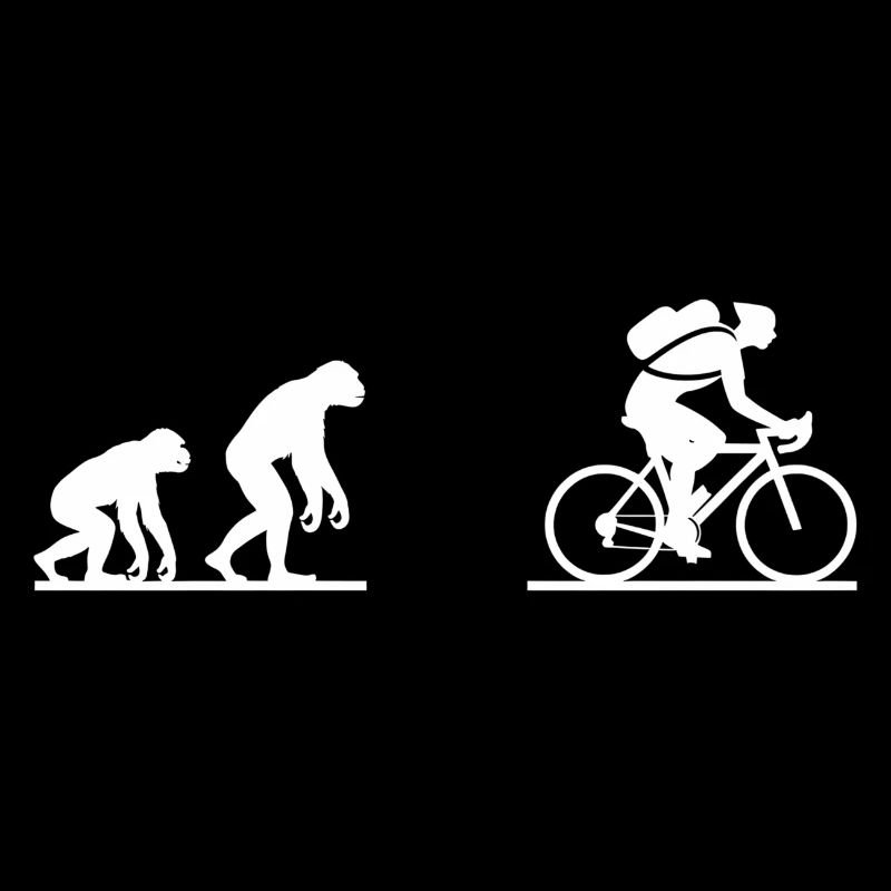 Evolution Radfahren Radfahren Biker Radfahren
