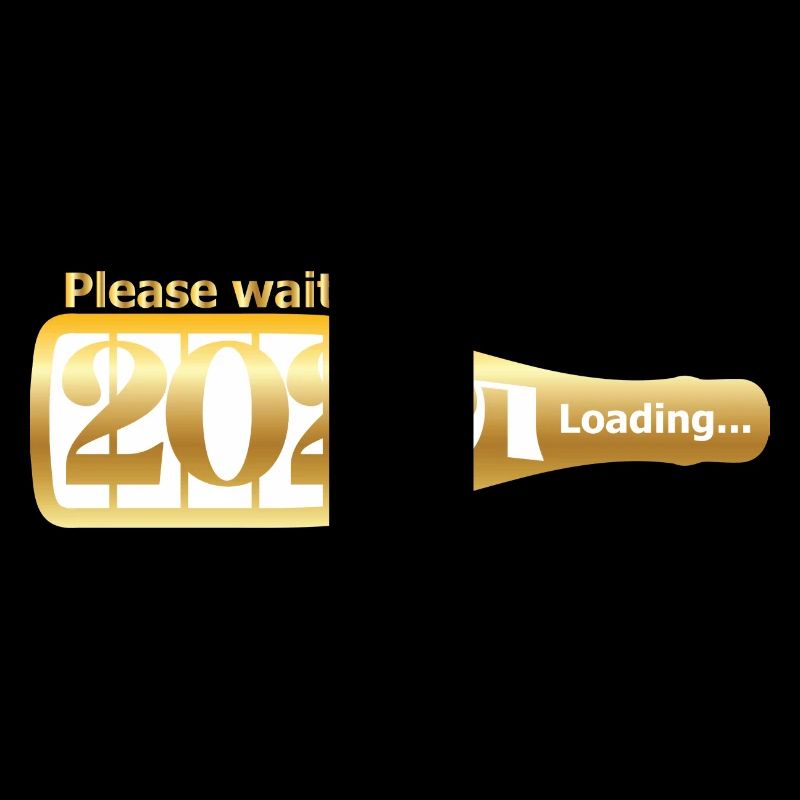 Please Wait 2025 Loading Witziges Silvester Design