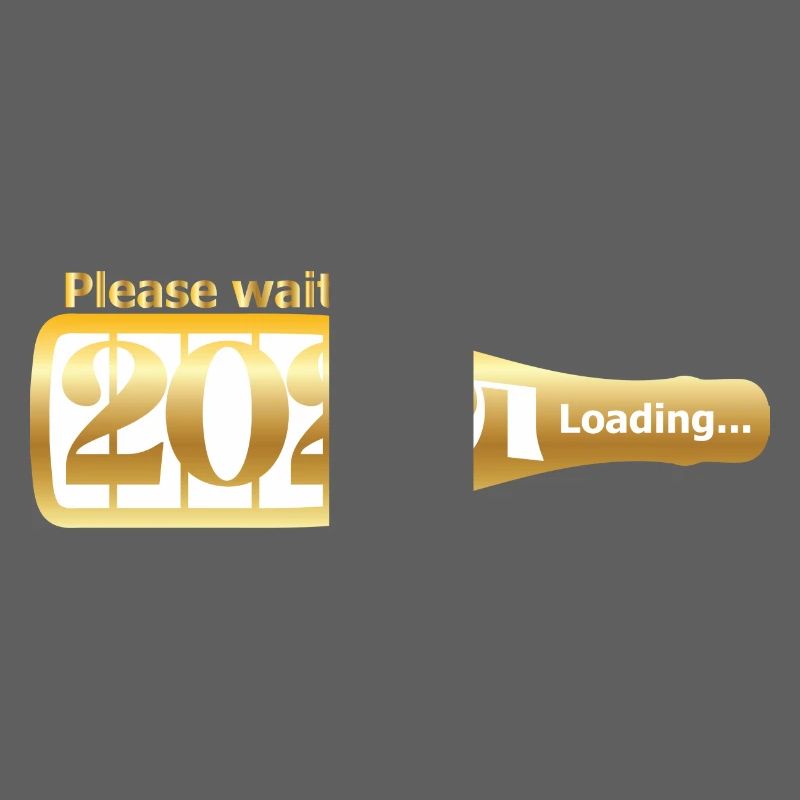 Please Wait 2025 Loading Witziges Silvester Design