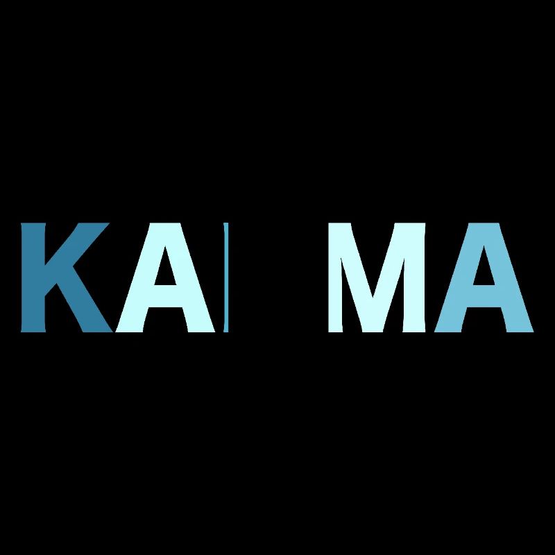Lettrage rétro Karma