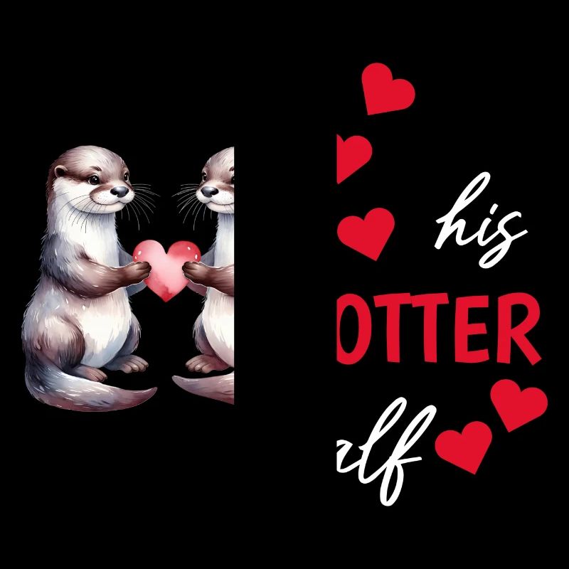 Otter half liebe geschenk