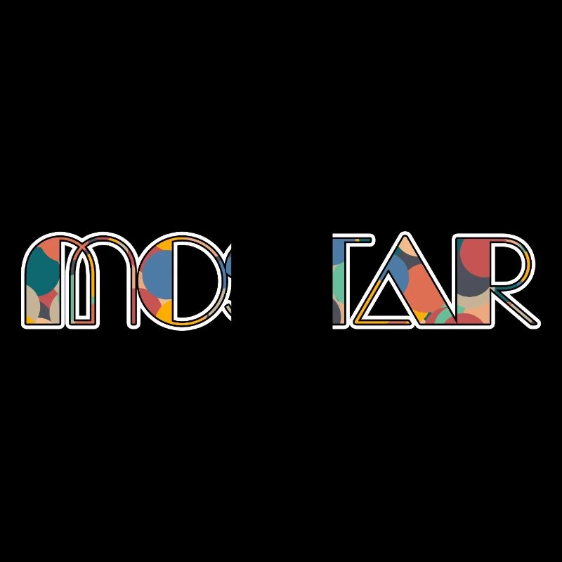 Mostar Retro Pop Typografie