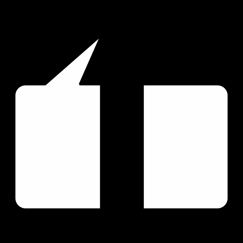 Sprechblase eckig klein 2c