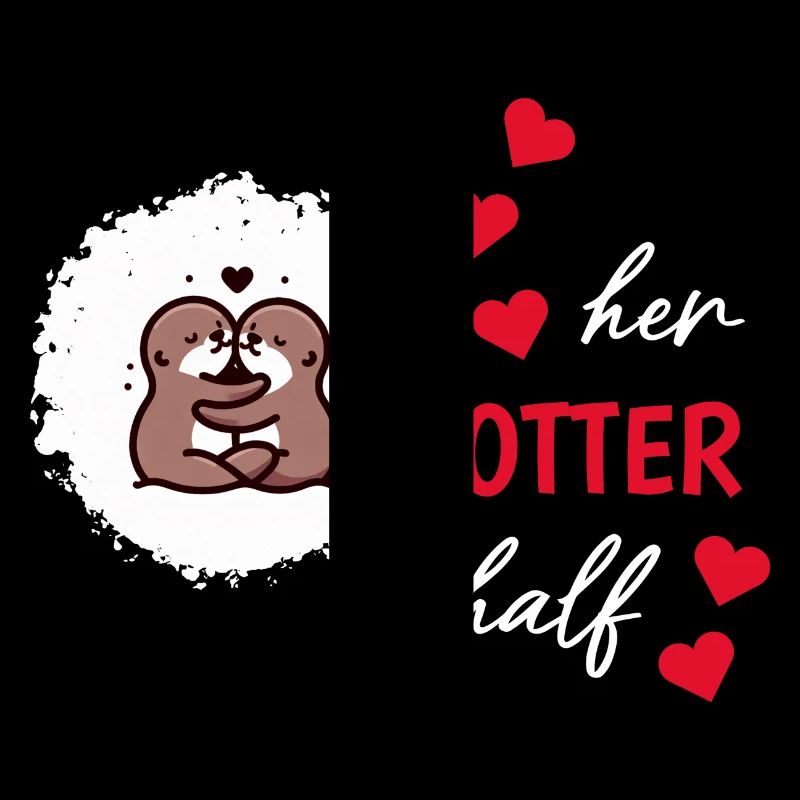Otter half liebe geschenk