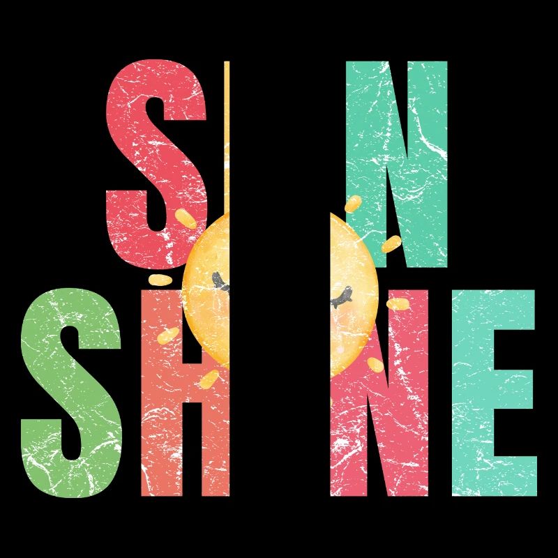 Sonne scheint Retro Sommer Urlaub