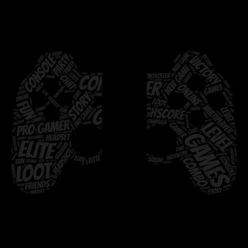 game controller wordart