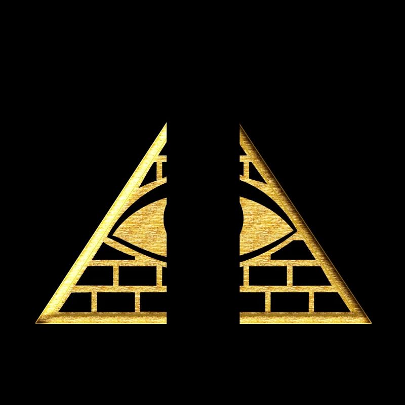 Œil qui voit tout dans le triangle - pyramide