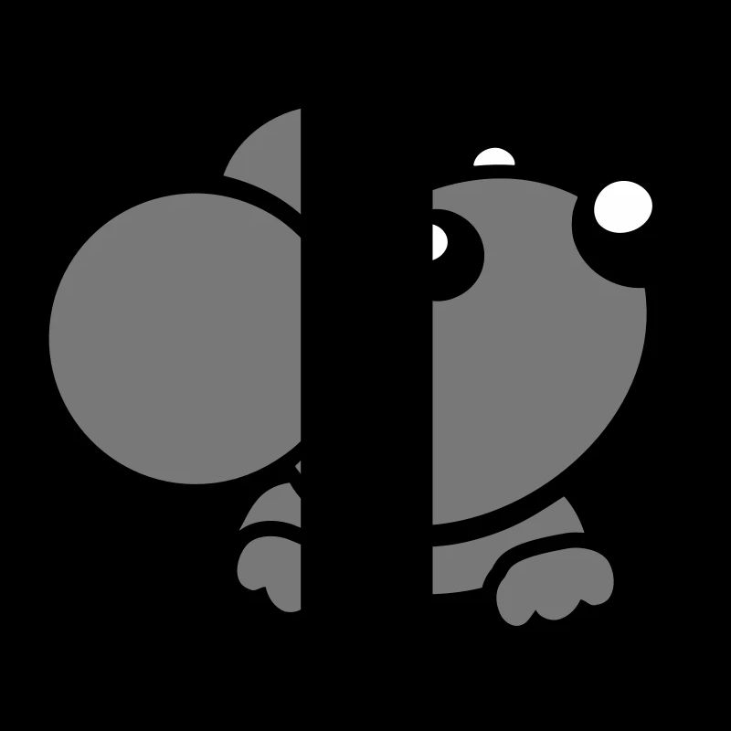 Mouse Wall Hole Mouse Hole Peeps Cute Funny Comic