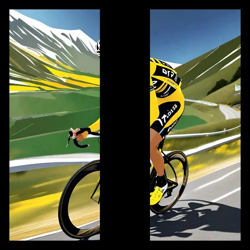 Cycliste rétro