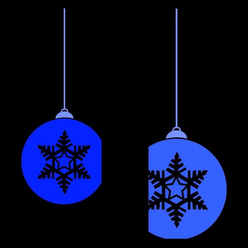 Weihnachtskugeln Stern frost