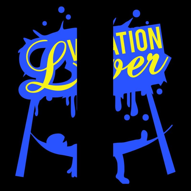 Vacation Lover Graffiti Hammock Sleeping Saying