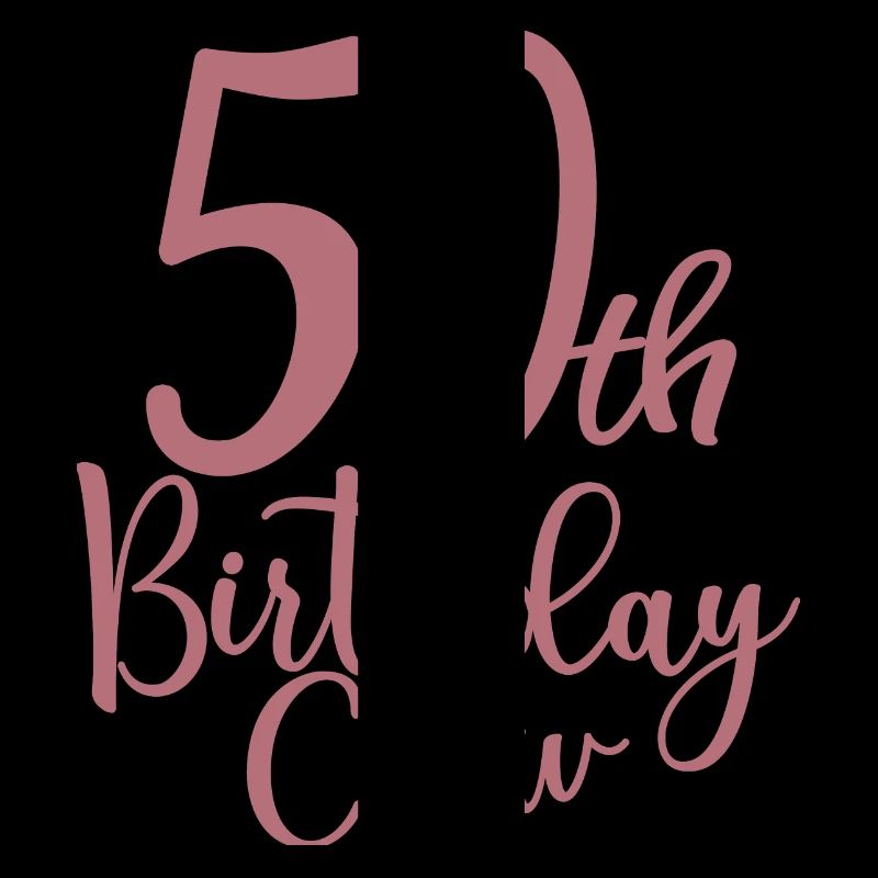 50th Birthday Crew B-day Party Squad 50 Years Old