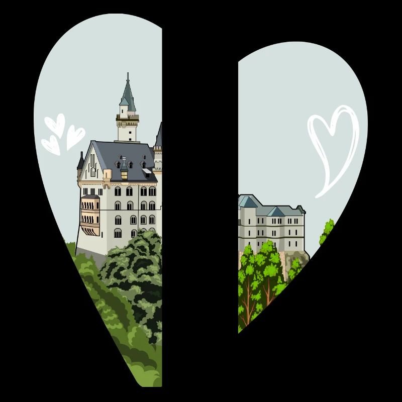 Neuschwanstein Castle // Illustration