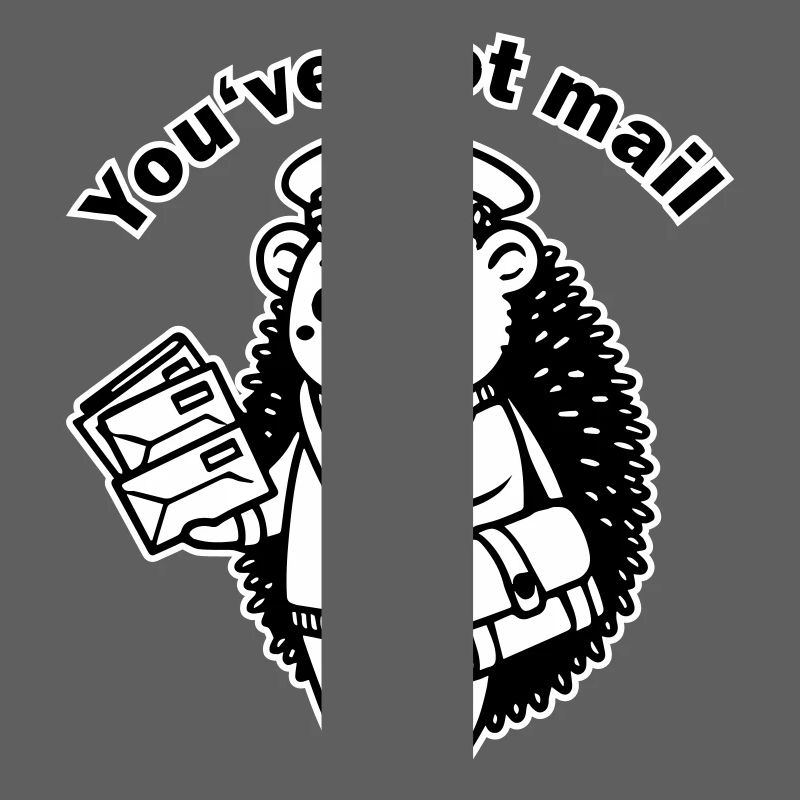 Postbote Igel - "Du hast Post" Design