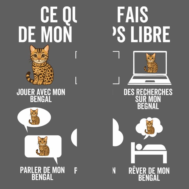 Ce que je fais de mon temps libre – Chat Bengal