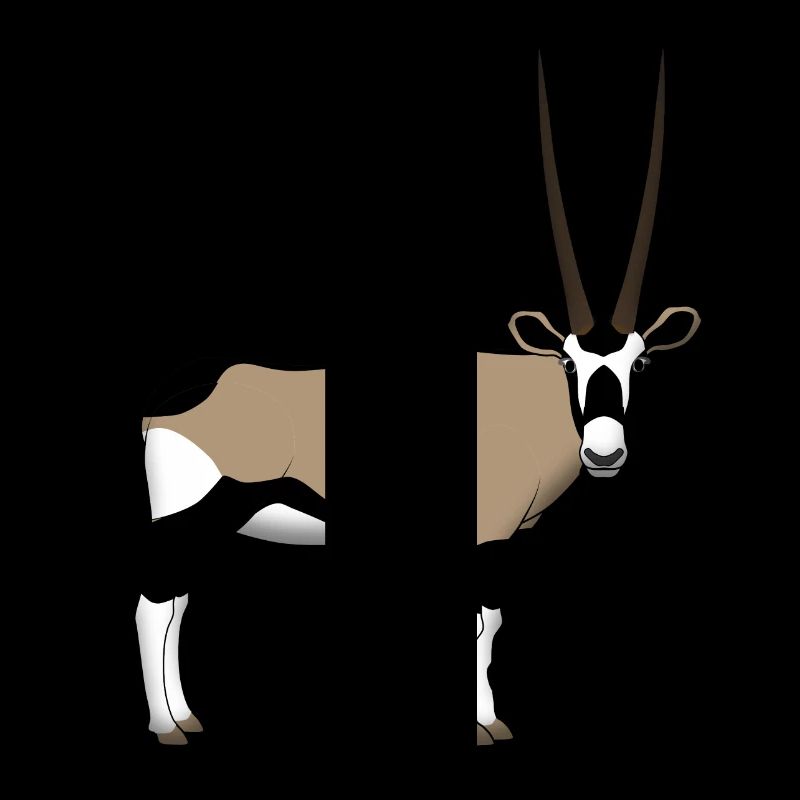 Oryx head front