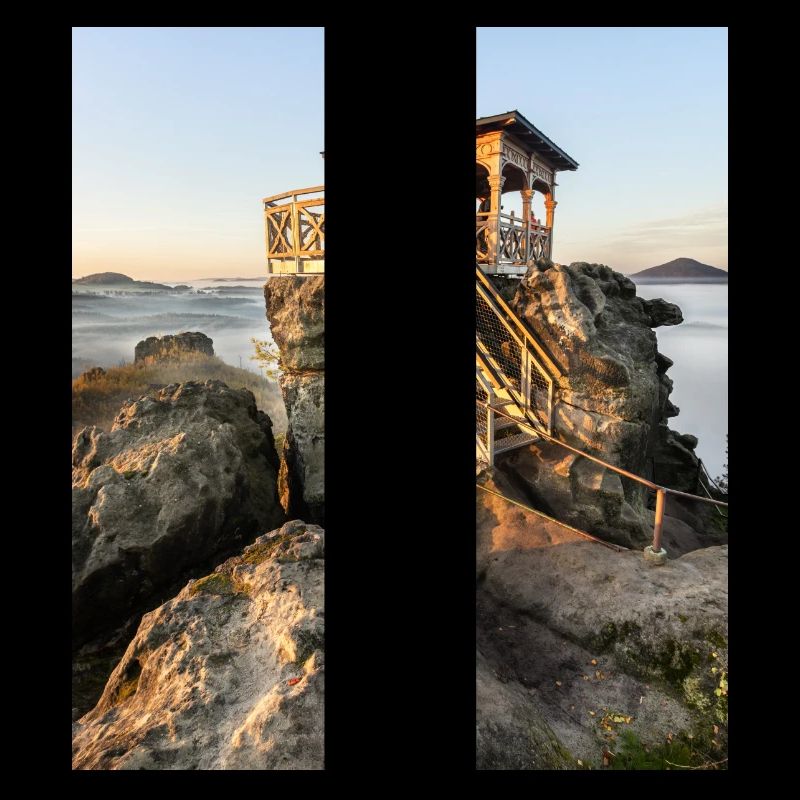 Hütte mit Aussicht