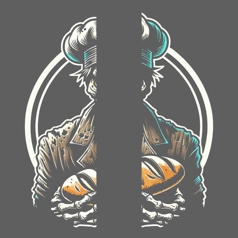 Baking Dead Zombie Bäcker gruseliger Bäcker