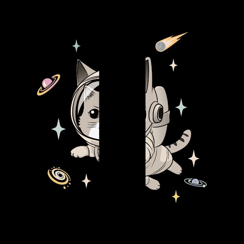 Astronaut Cat in Space