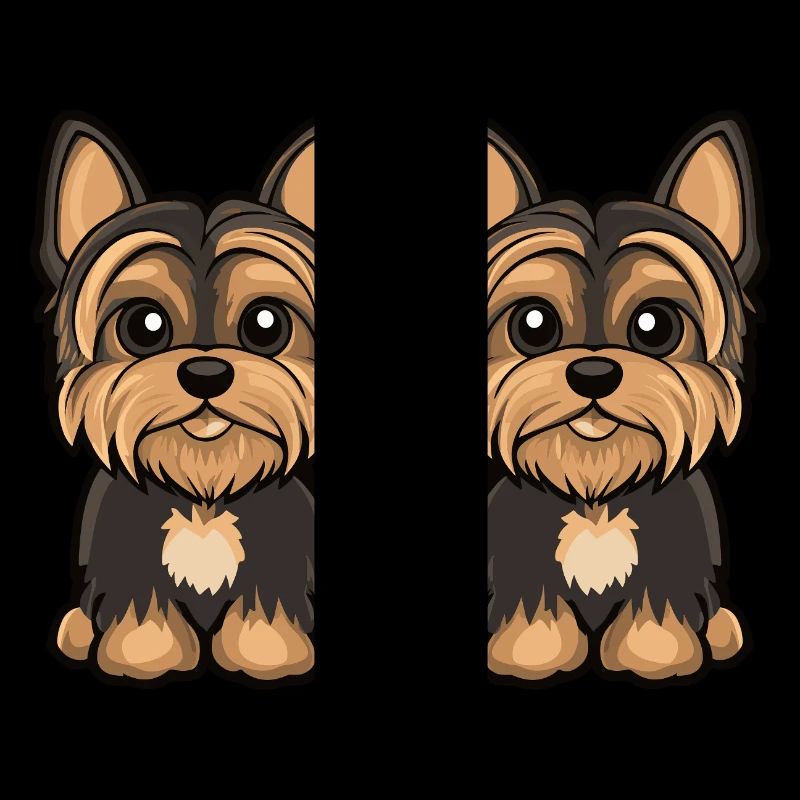 Yorkshire Terrier Dog Comic