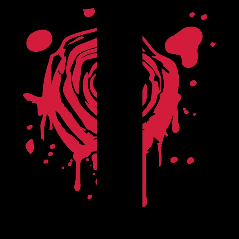 Rouge sang éclabousse KLEX graffiti rose