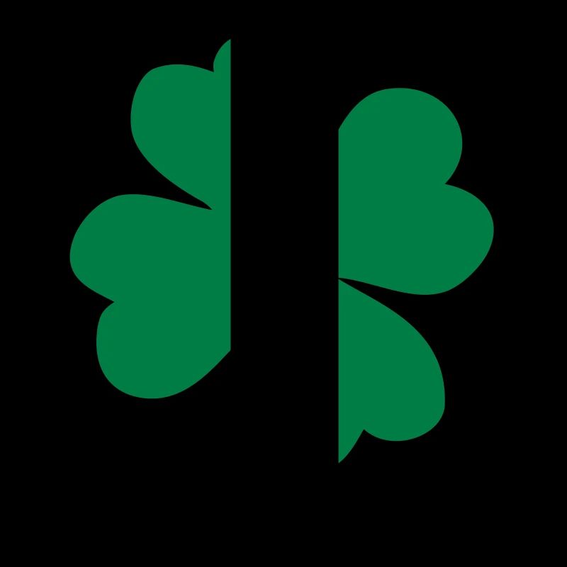 vierblättriges Kleeblatt irisch