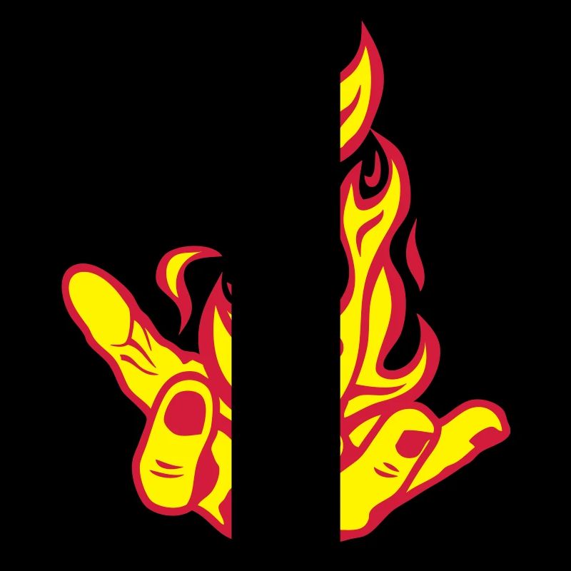 open hand open flame fire Fire1 hand