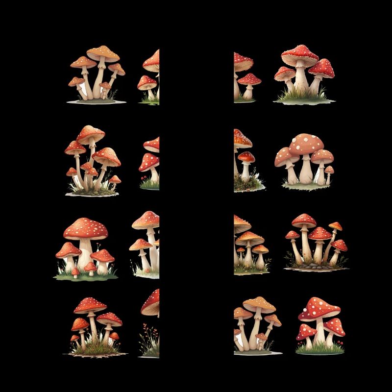 Rote Champignons