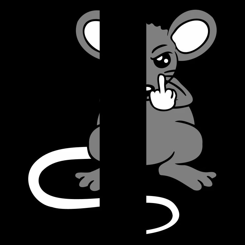 Mouse Nasty Angry Frustrated Aggressive Middle Finger
