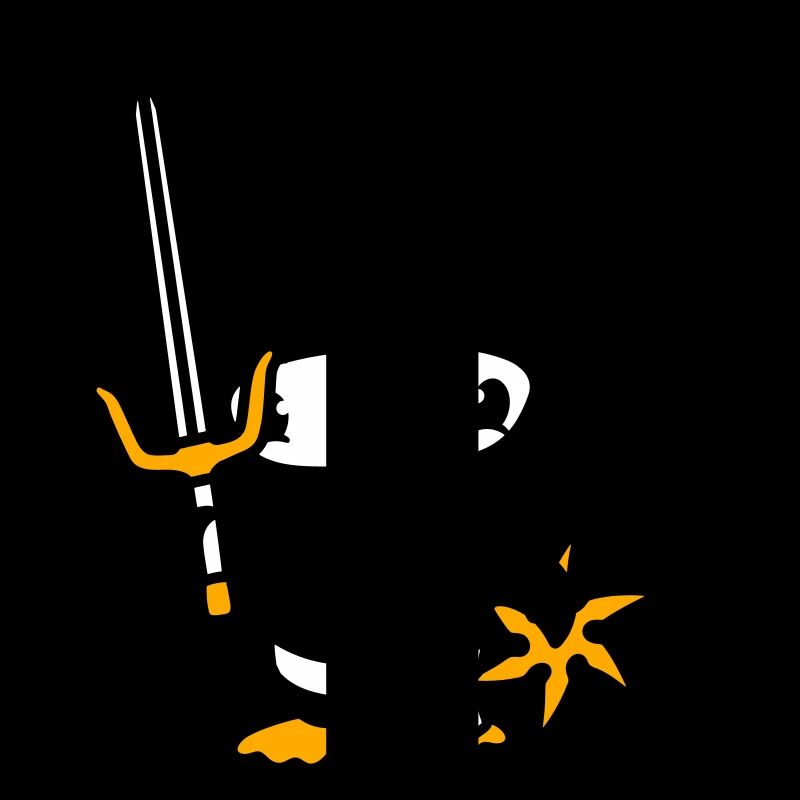 Bird Ninja Fighter Assassin Sword Ninja Star