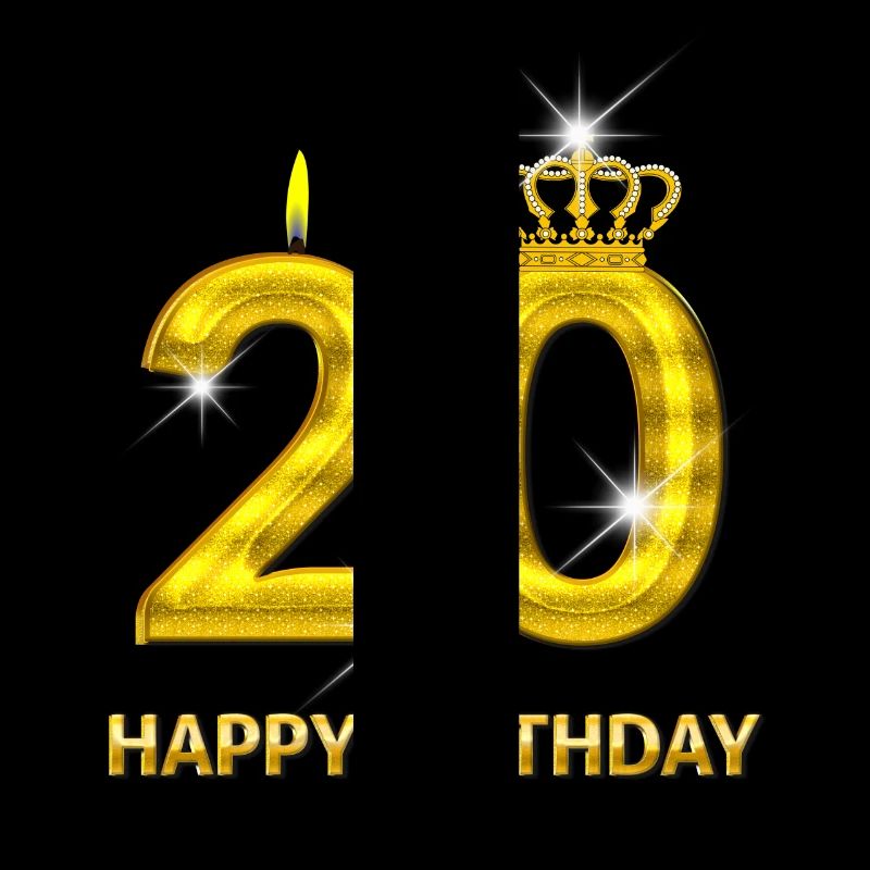 or numéro 20-joyeux anniversaire - anniversaire-