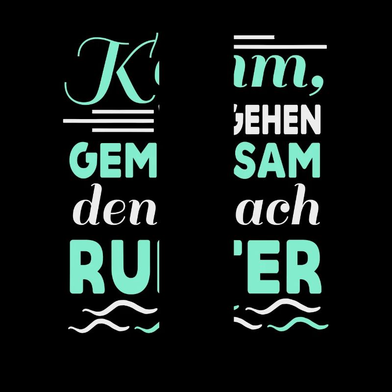 Gemeinsam den Bach runter Spruch Geschenk
