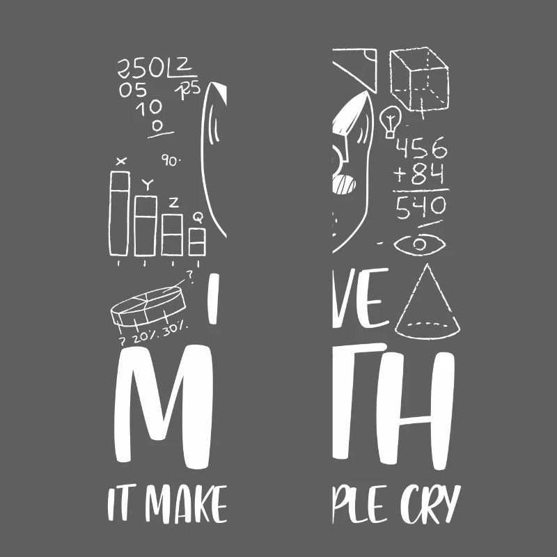 I love Math it makes people cry