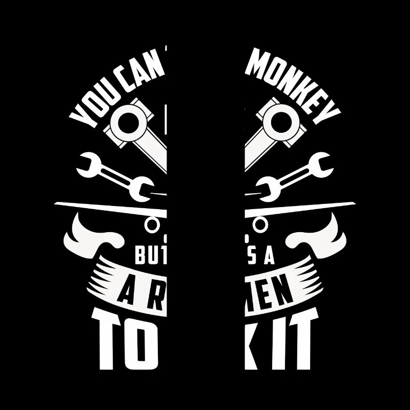 Teach monkey to fly plane real men fix it