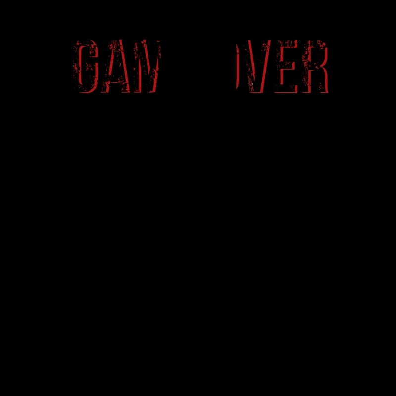 Gaming Game Over grunge frame red