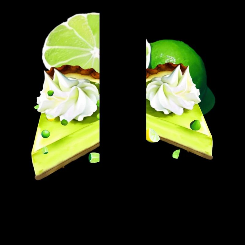 Key Lime Pie Cake Pieces