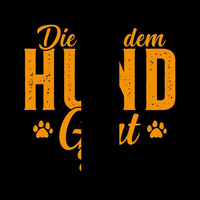 Die mit dem Hund geht Hunde Mama