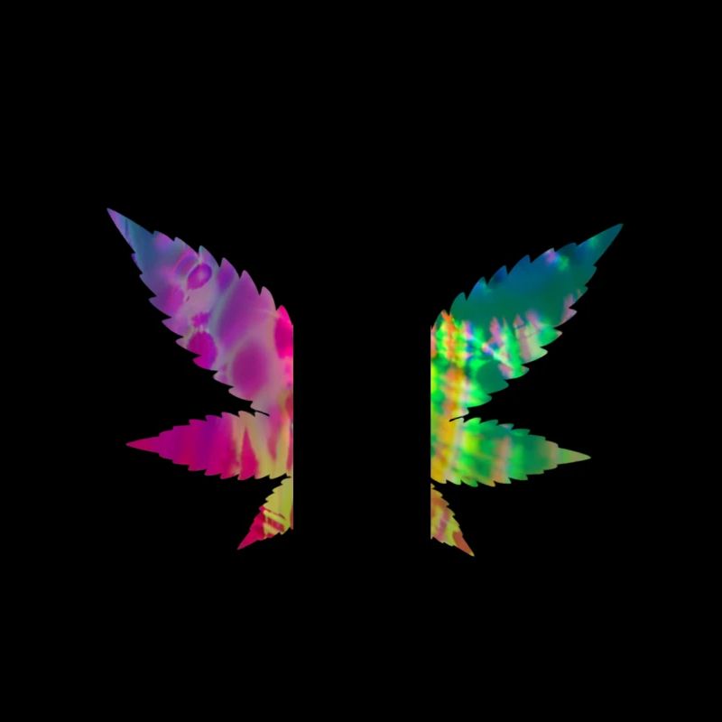 Tie Dye Batik Cannabis Leaf | Hemp leaf