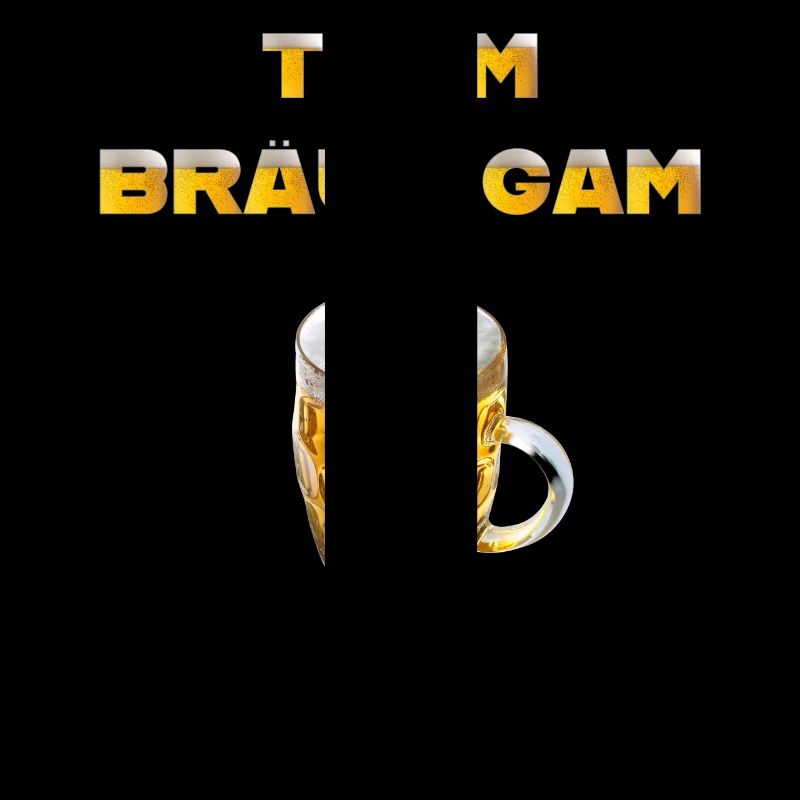 Team Bräutigam mit Bierkrug