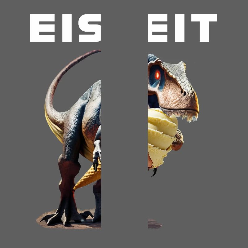 Eiszeit mit Dinosaurier