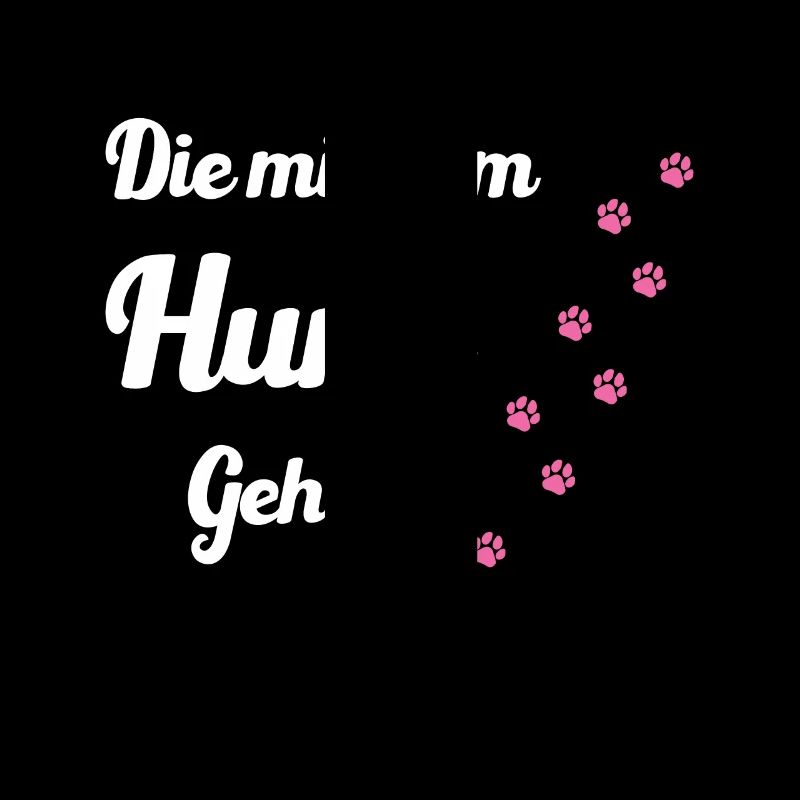 Die mit dem Hund geht Hunde Mama