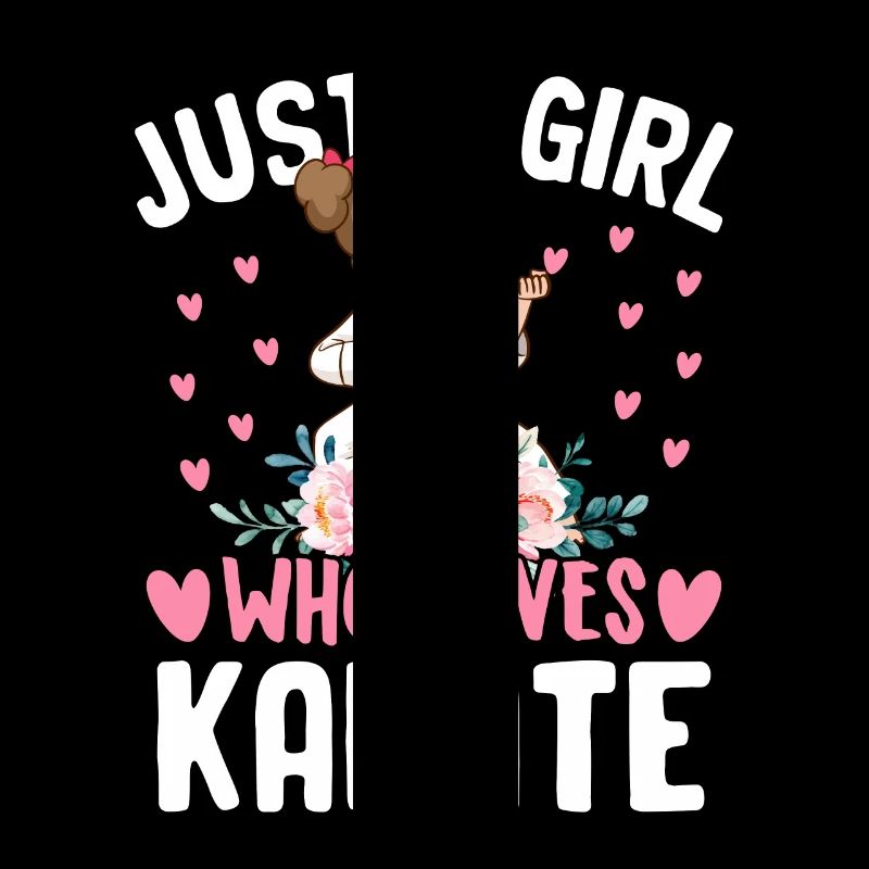 Nur ein Mädchen, das Karate liebt