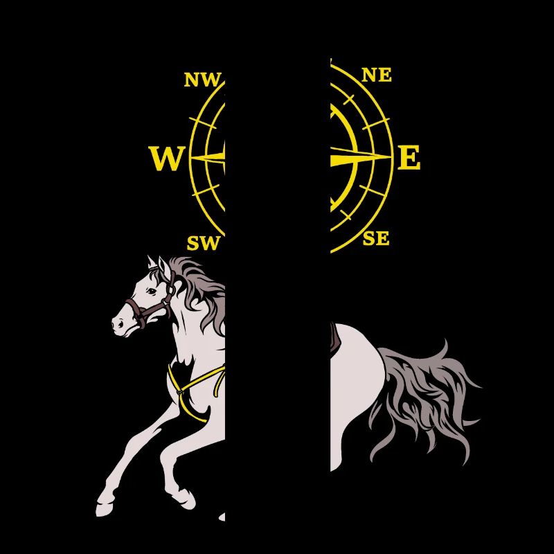 Kompass Pferd Pferde Abenteuer Windrose Reiten
