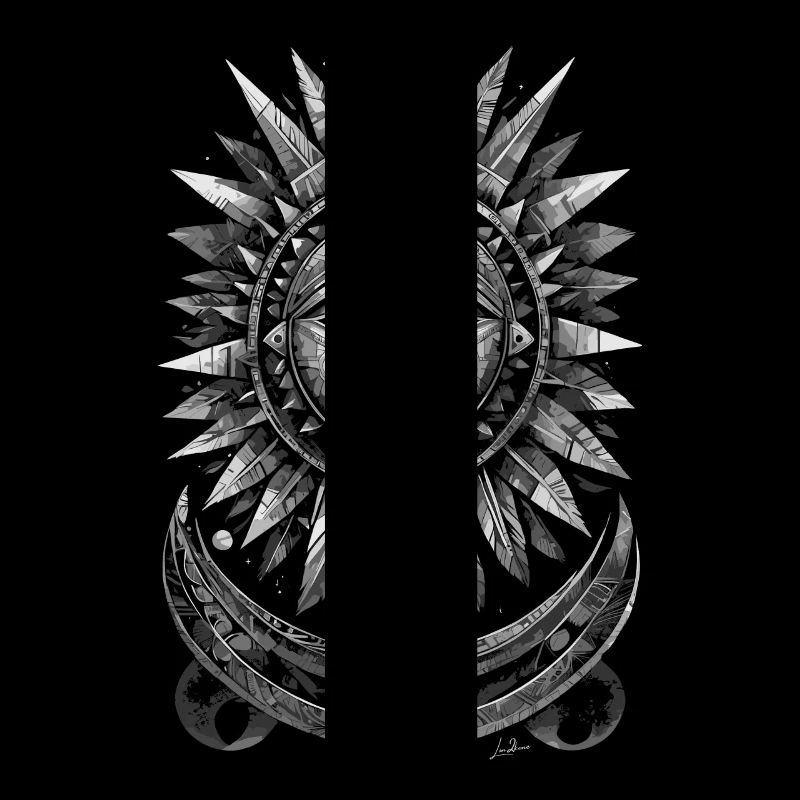 Inca Sun Geometric Silver
