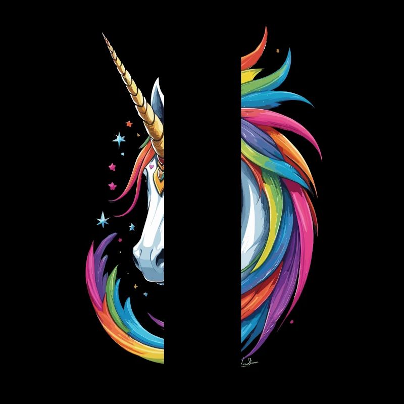 Buntes Einhorn